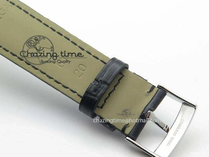 0501 Functional De Ville MK 1:1 Best Edition SS White Dial On Black Leather Strap A 8260